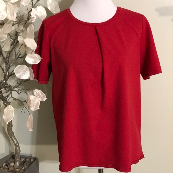 Ann Taylor Tops - ANN TAYLOR RED TOP